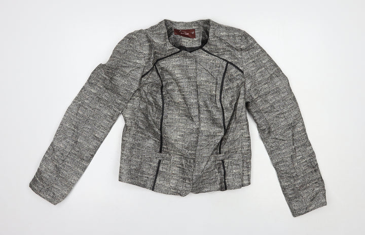 Savoir Womens Silver   Jacket Blazer Size 10