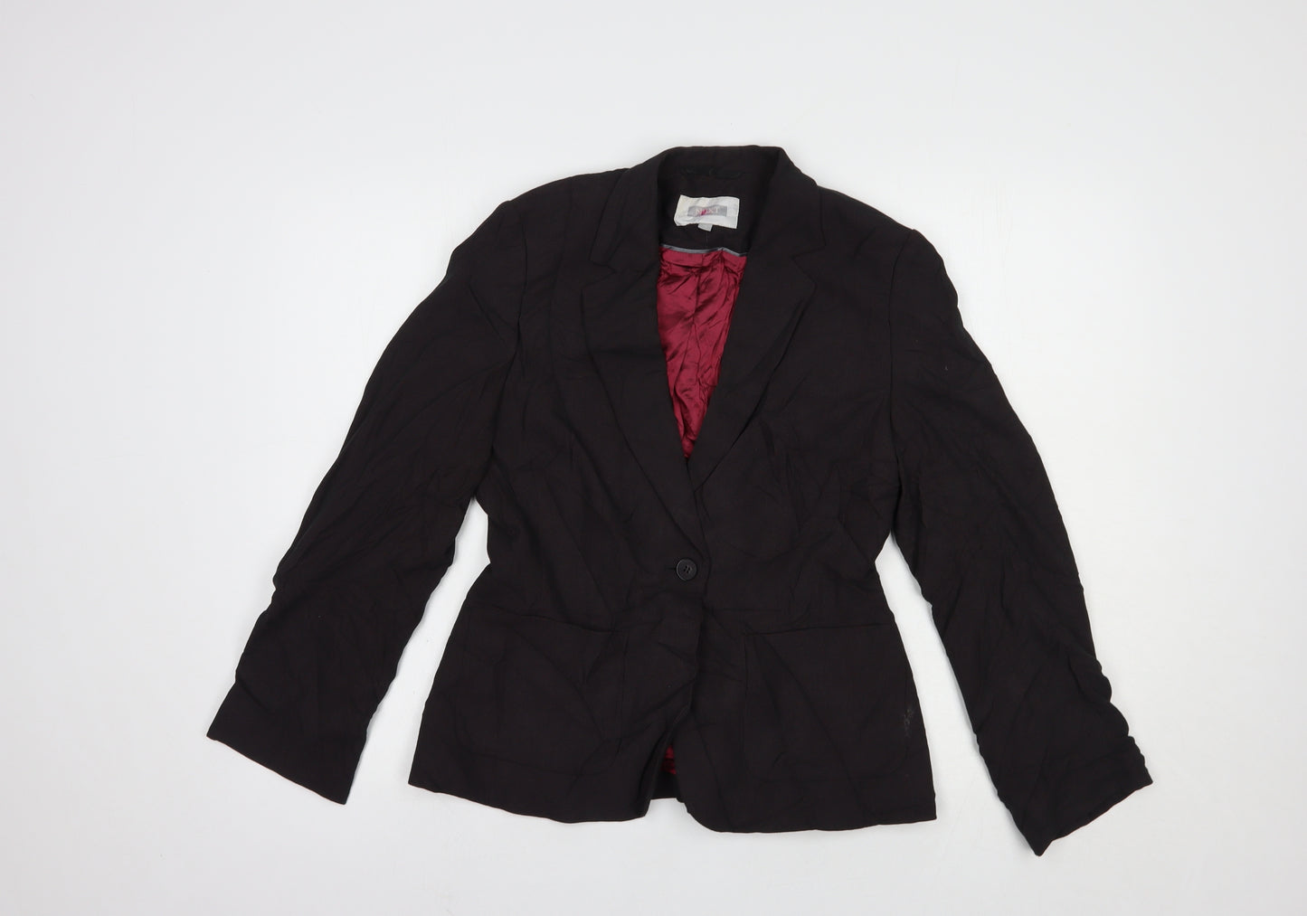NEXT Womens Black   Jacket Blazer Size 10  Button