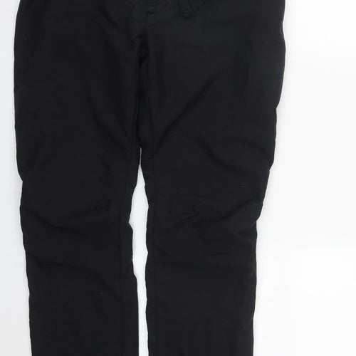 DECATHLON Mens Black  Polyester Snow Pants Trousers Size 32 in L29 in Regular Zip
