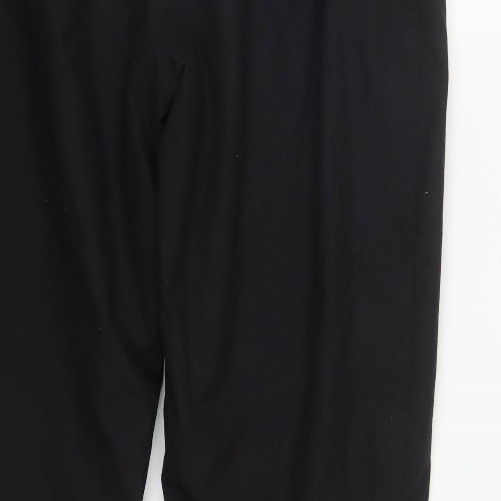 DECATHLON Mens Black  Polyester Snow Pants Trousers Size 32 in L29 in Regular Zip