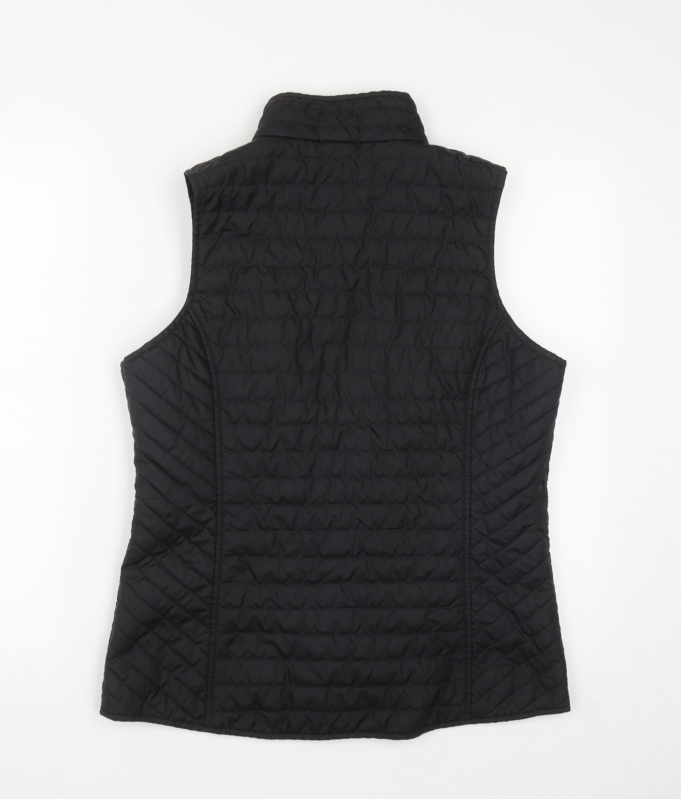 DECATHLON Womens Black   Gilet Waistcoat Size M  Zip