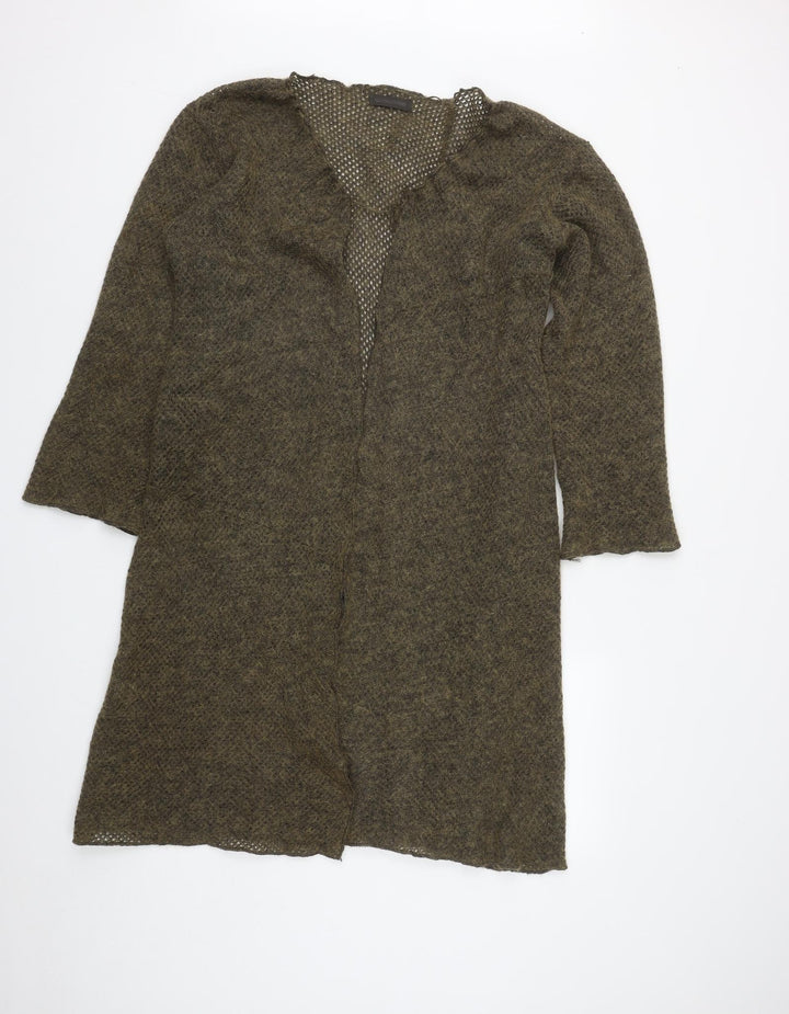 Imagination Womens Green V-Neck Acrylic Cardigan Jumper Size L