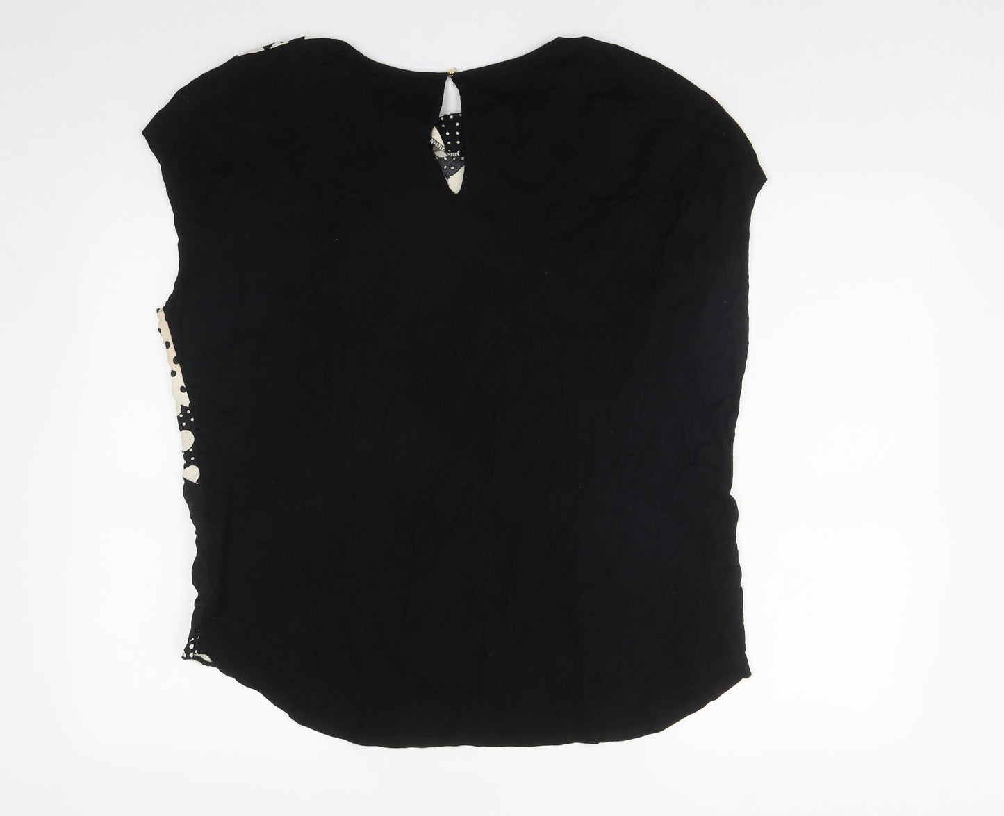 F&F Womens Multicoloured Geometric Viscose Basic Blouse Size 22 Round Neck