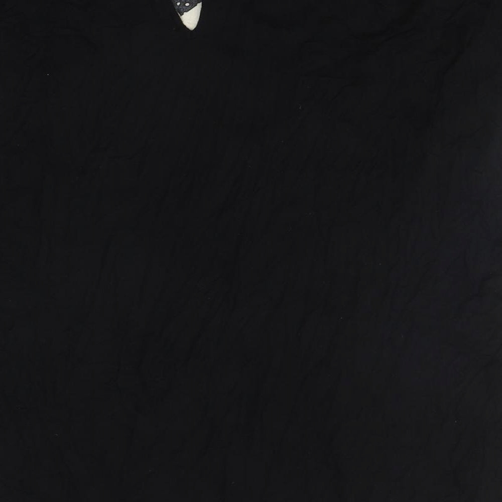 F&F Womens Multicoloured Geometric Viscose Basic Blouse Size 22 Round Neck