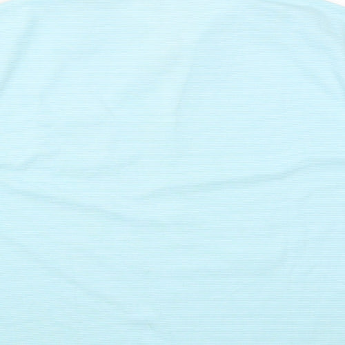 Fabrizo Womens Blue  Polyester Basic Polo Size XL Collared