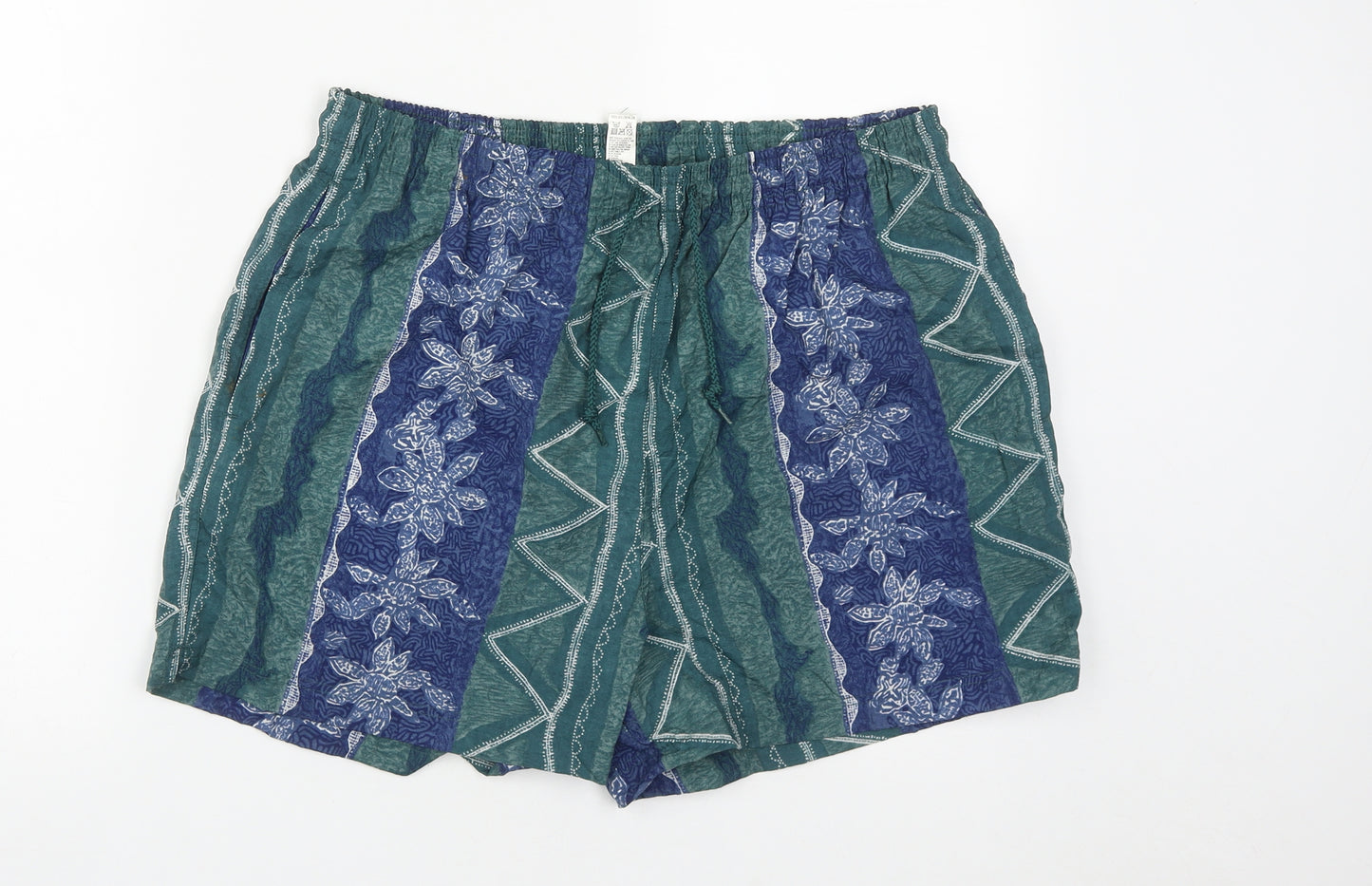 Dunnes Mens Multicoloured Geometric Nylon Sweat Shorts Size XL  Regular Drawstring