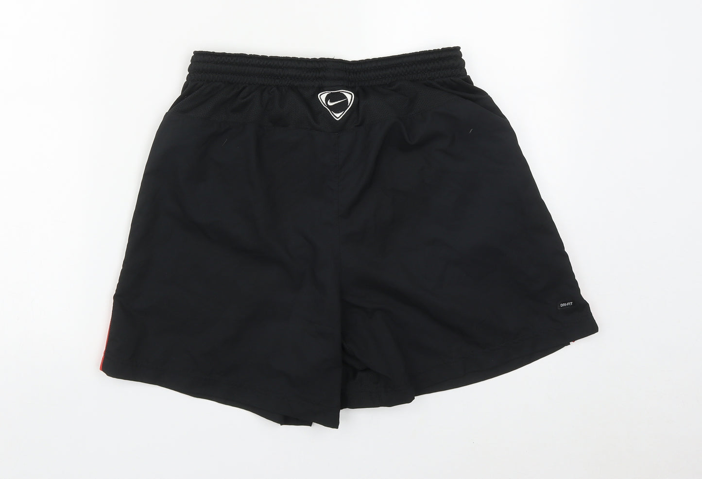 Nike Mens Black  Polyester Sweat Shorts Size L L7 in Regular Drawstring