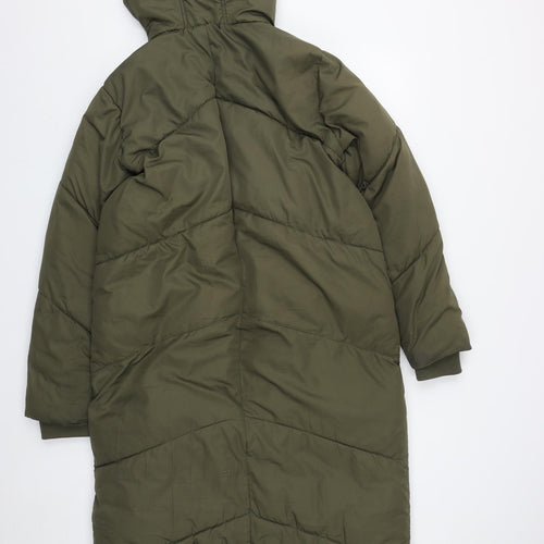 Haileys Womens Green   Quilted Coat Size S  Zip
