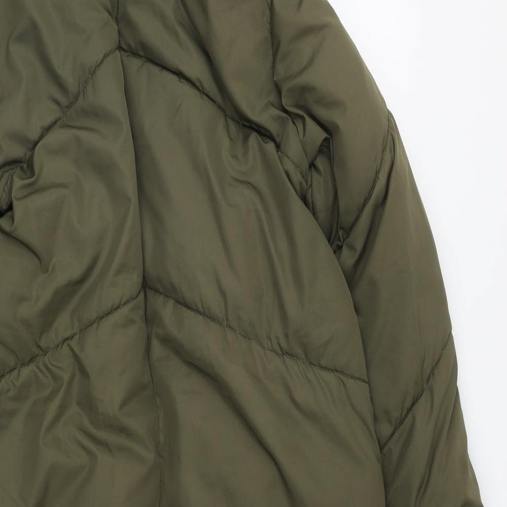 Haileys Womens Green   Quilted Coat Size S  Zip