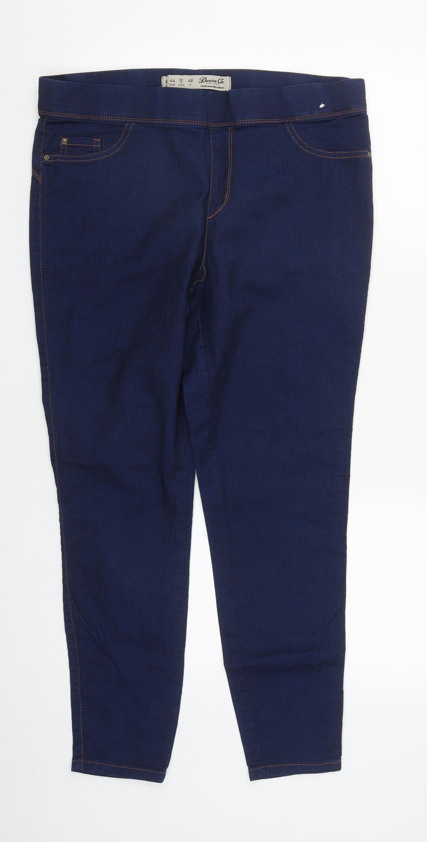 Denim & Co. Womens Blue  Cotton Jegging Jeans Size 16 L28 in Regular