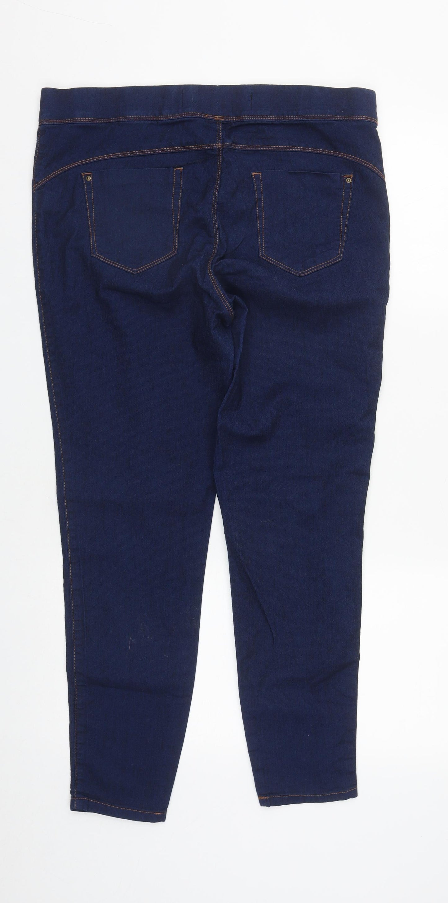 Denim & Co. Womens Blue  Cotton Jegging Jeans Size 16 L28 in Regular