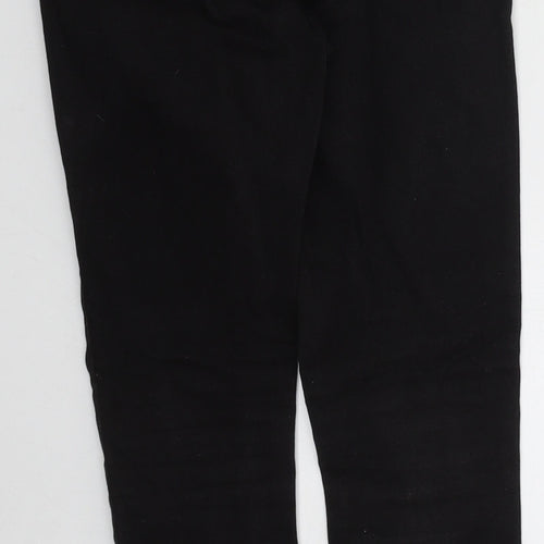 Denim Co Womens Black  Cotton Skinny Jeans Size 10 L27 in Regular Button