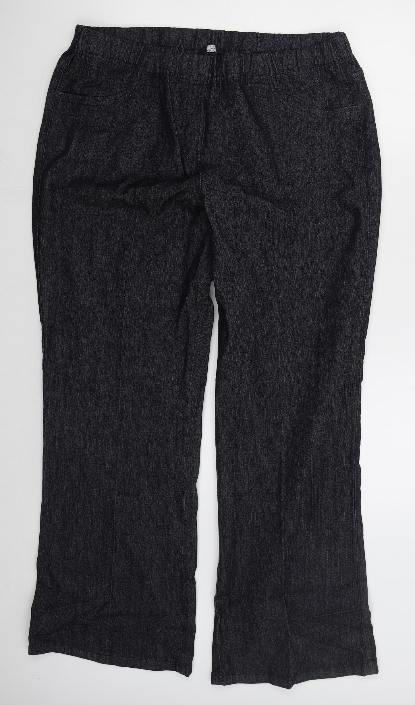 George Womens Blue  Cotton Bootcut Jeans Size 20 L31 in Regular