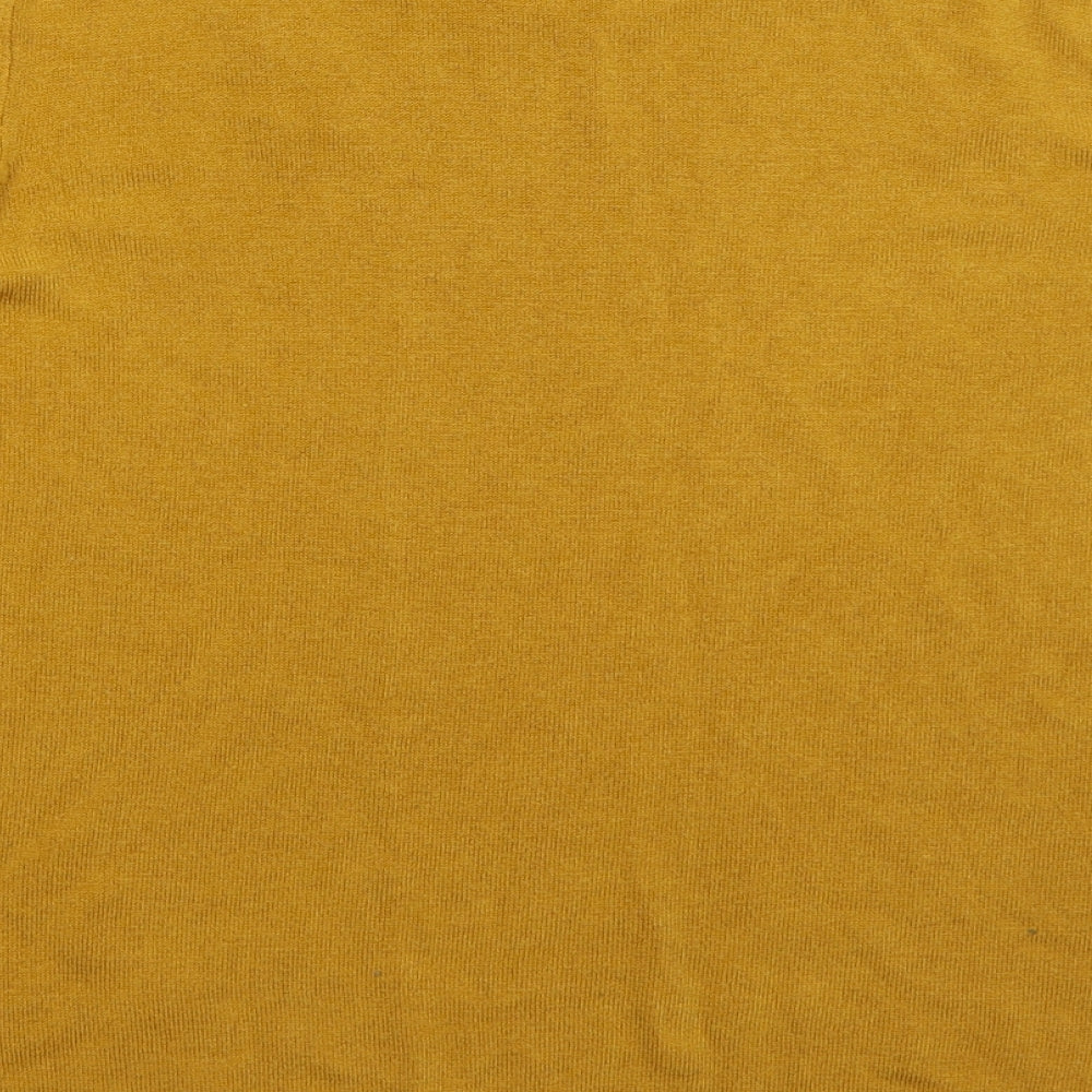 Primark Womens Orange Crew Neck  Acrylic Pullover Jumper Size 14