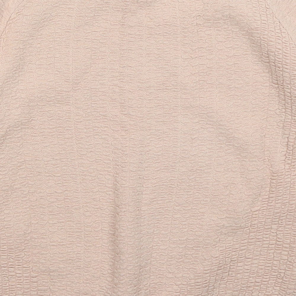 Marks and Spencer Womens Pink  Cotton Pullover Sweatshirt Size 12  Pullover