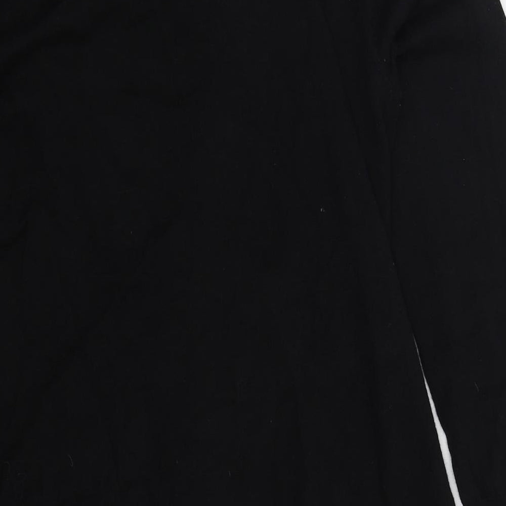 NEXT Womens Black V-Neck  Cotton Cardigan Jumper Size 12