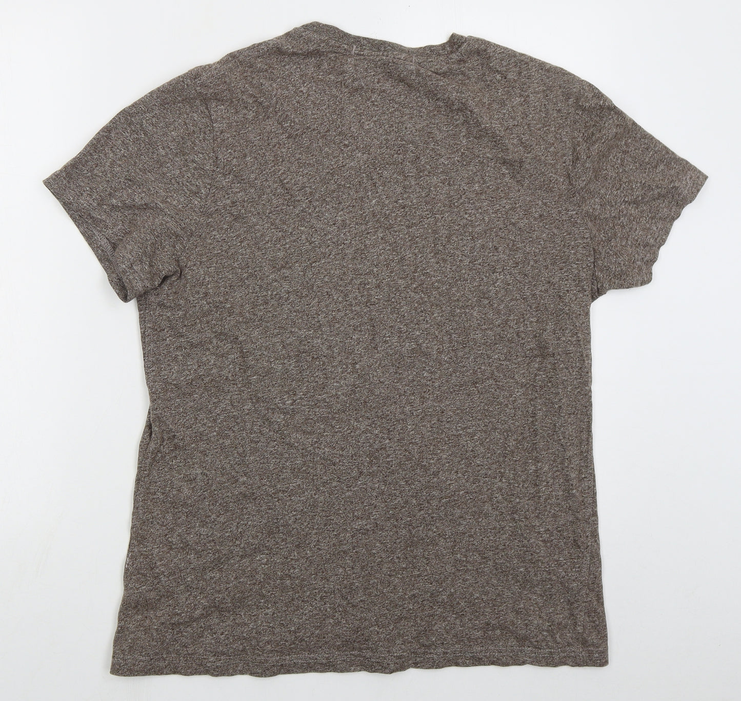 Superdry Mens Brown  Cotton  T-Shirt Size XL Crew Neck