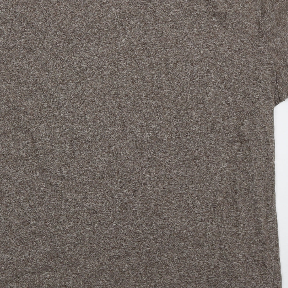Superdry Mens Brown  Cotton  T-Shirt Size XL Crew Neck
