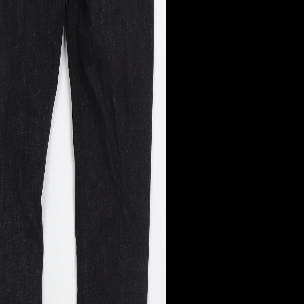 Denim Co Womens Black  Cotton Skinny Jeans Size 14 L27 in Regular Button