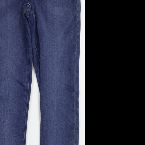 Denim Co Womens Blue  Cotton Skinny Jeans Size 12 L28 in Regular Button