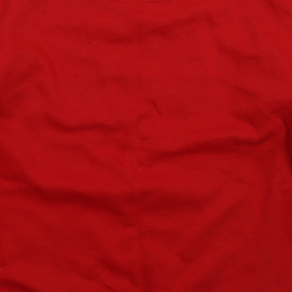 Premium RK28 Mens Red  Cotton Pullover Sweatshirt Size M   - Nadolig Llawen