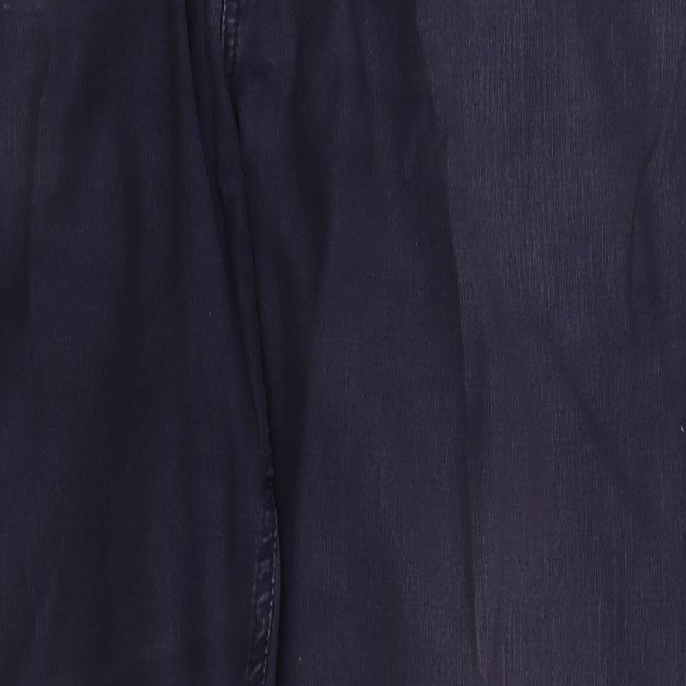 Sacoor Mens Blue  Cotton Trousers  Size 36 L32 in Regular Button