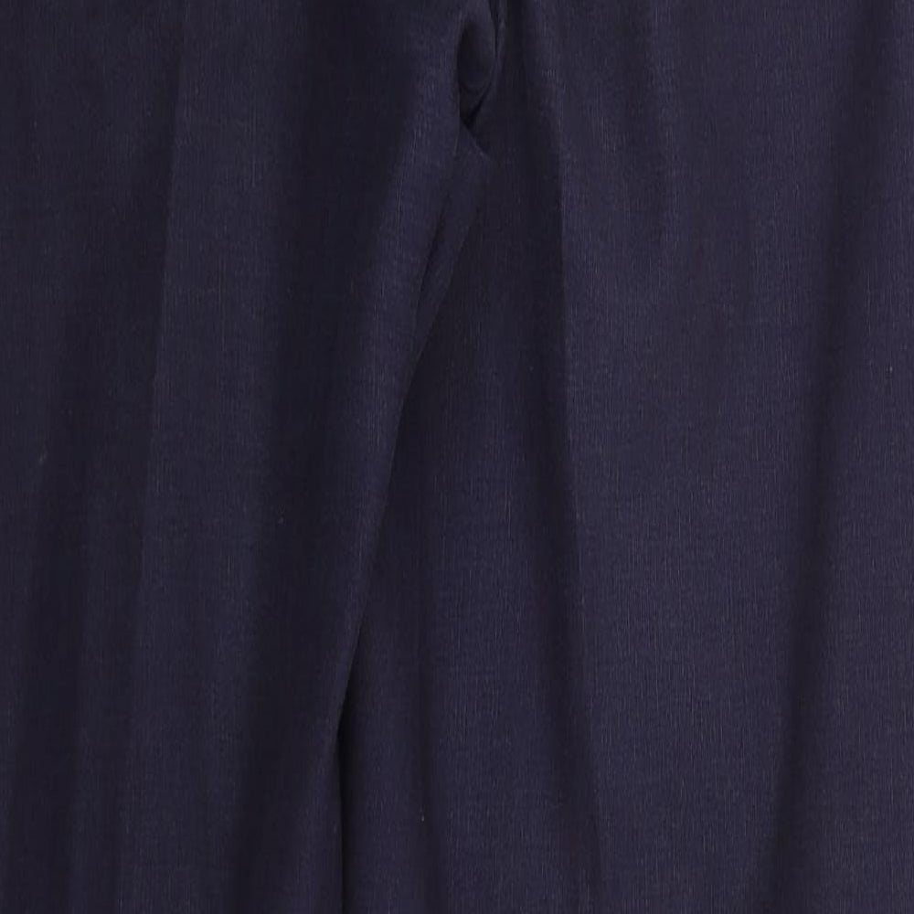 Sacoor Mens Blue  Cotton Trousers  Size 36 L32 in Regular Button