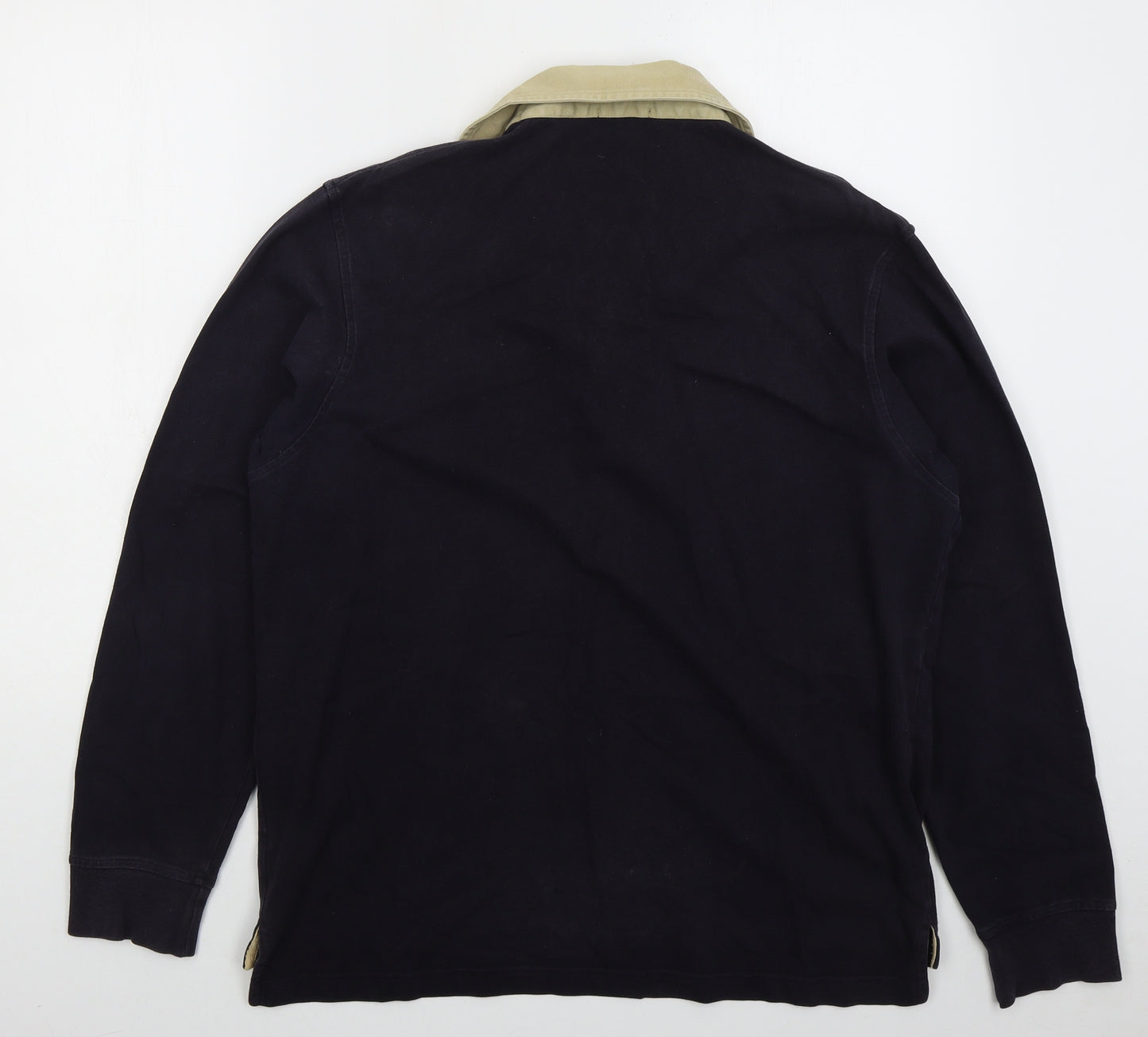 Gieves Mens Blue  Cotton  Polo Size L Collared Pullover