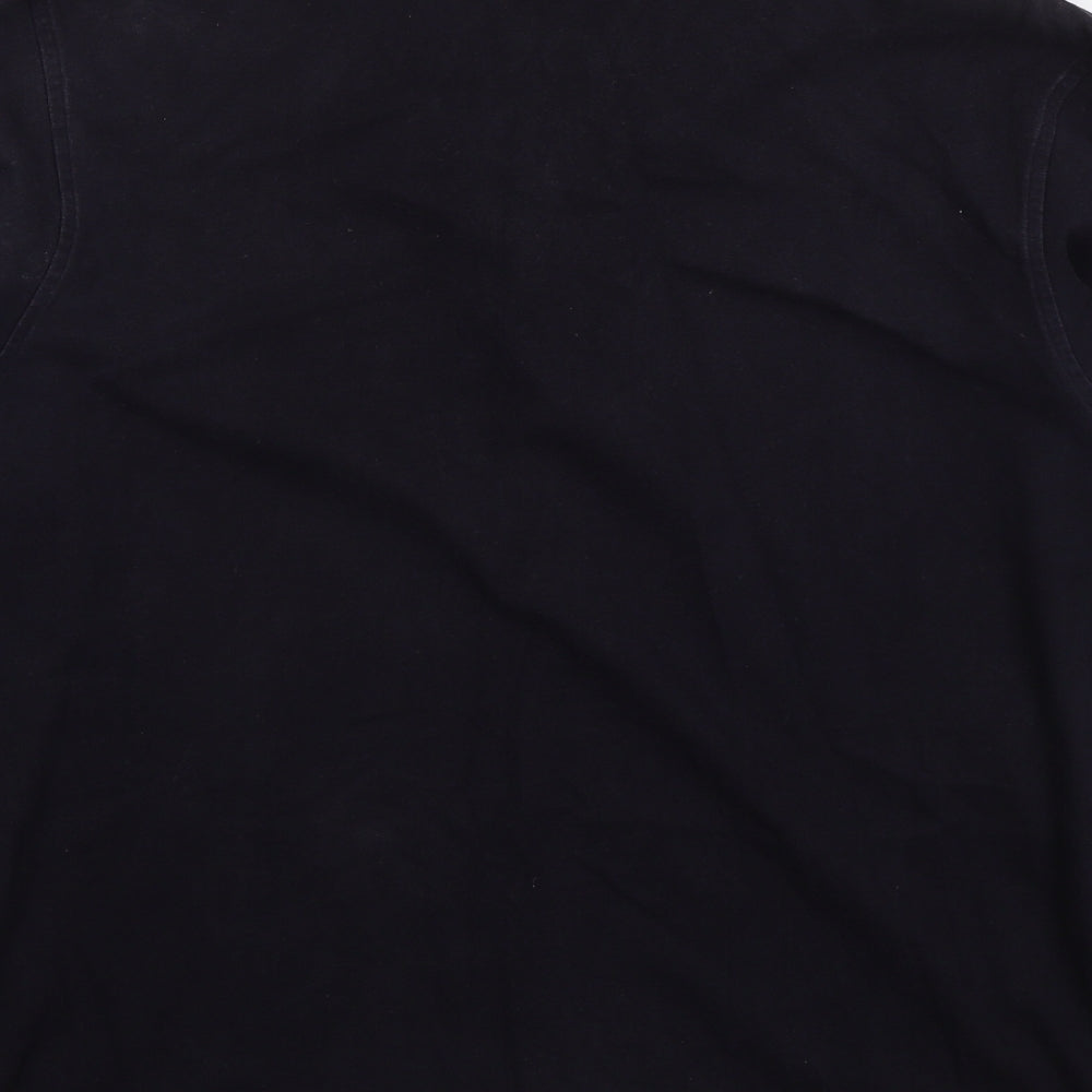 Gieves Mens Blue  Cotton  Polo Size L Collared Pullover
