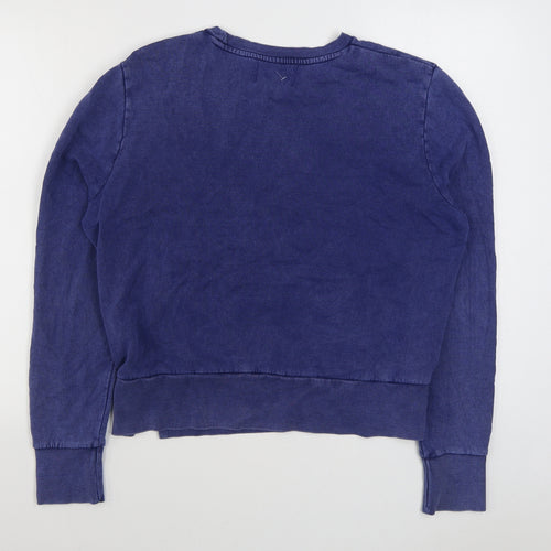NEXT Mens Blue Round Neck  Cotton Pullover Jumper Size M