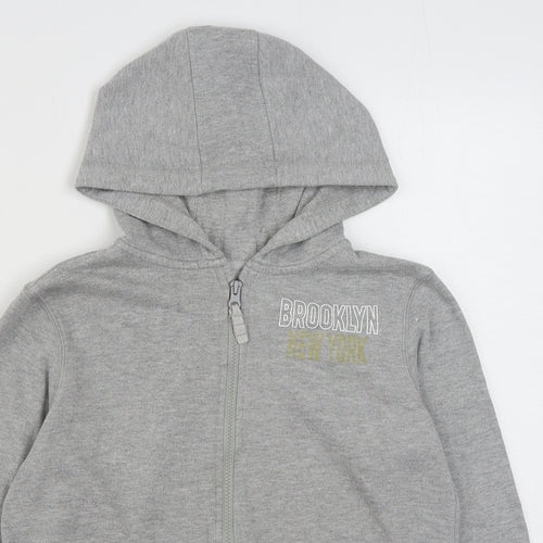 YD Girls Clear  Cotton Full Zip Hoodie Size 12-13 Years  Zip