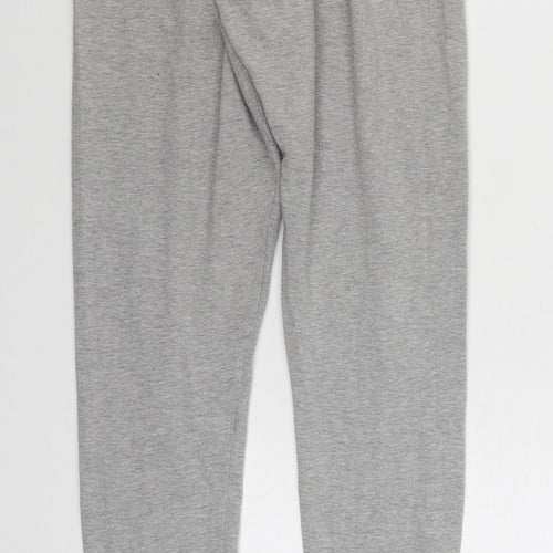 adidas Womens Grey  Cotton Jogger Leggings Size 8 L28 in