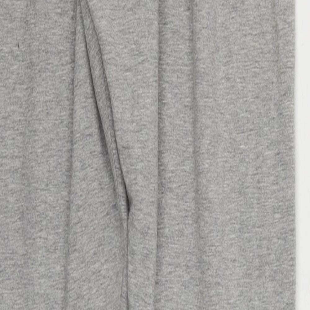 adidas Womens Grey  Cotton Jogger Leggings Size 8 L28 in