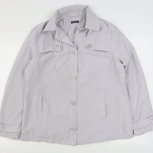 BHS Womens Grey   Jacket  Size 14  Zip