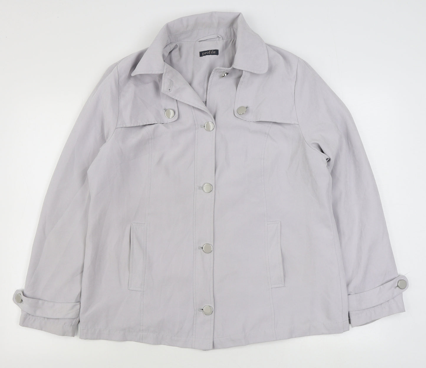 BHS Womens Grey   Jacket  Size 14  Zip