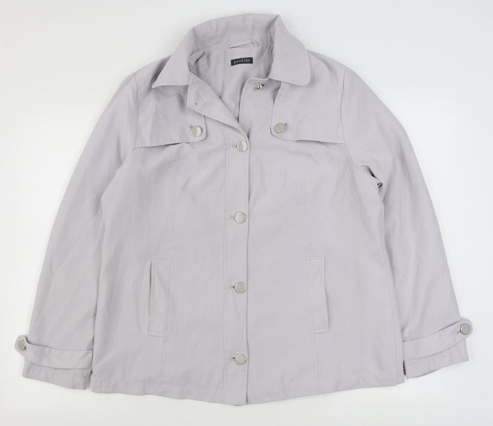 BHS Womens Grey   Jacket  Size 14  Zip