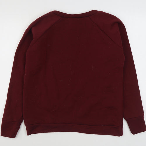 Preworn Womens Red  Polyester Pullover Sweatshirt Size S  Pullover