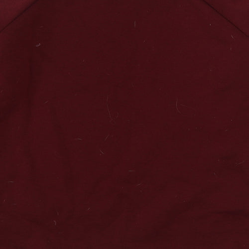 Preworn Womens Red  Polyester Pullover Sweatshirt Size S  Pullover