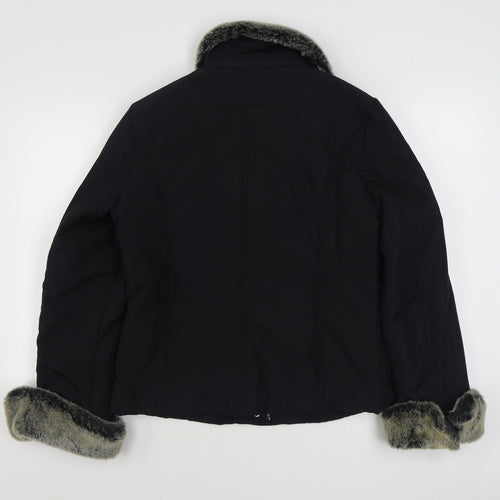 Debenhams Womens Black   Jacket  Size 14  Zip
