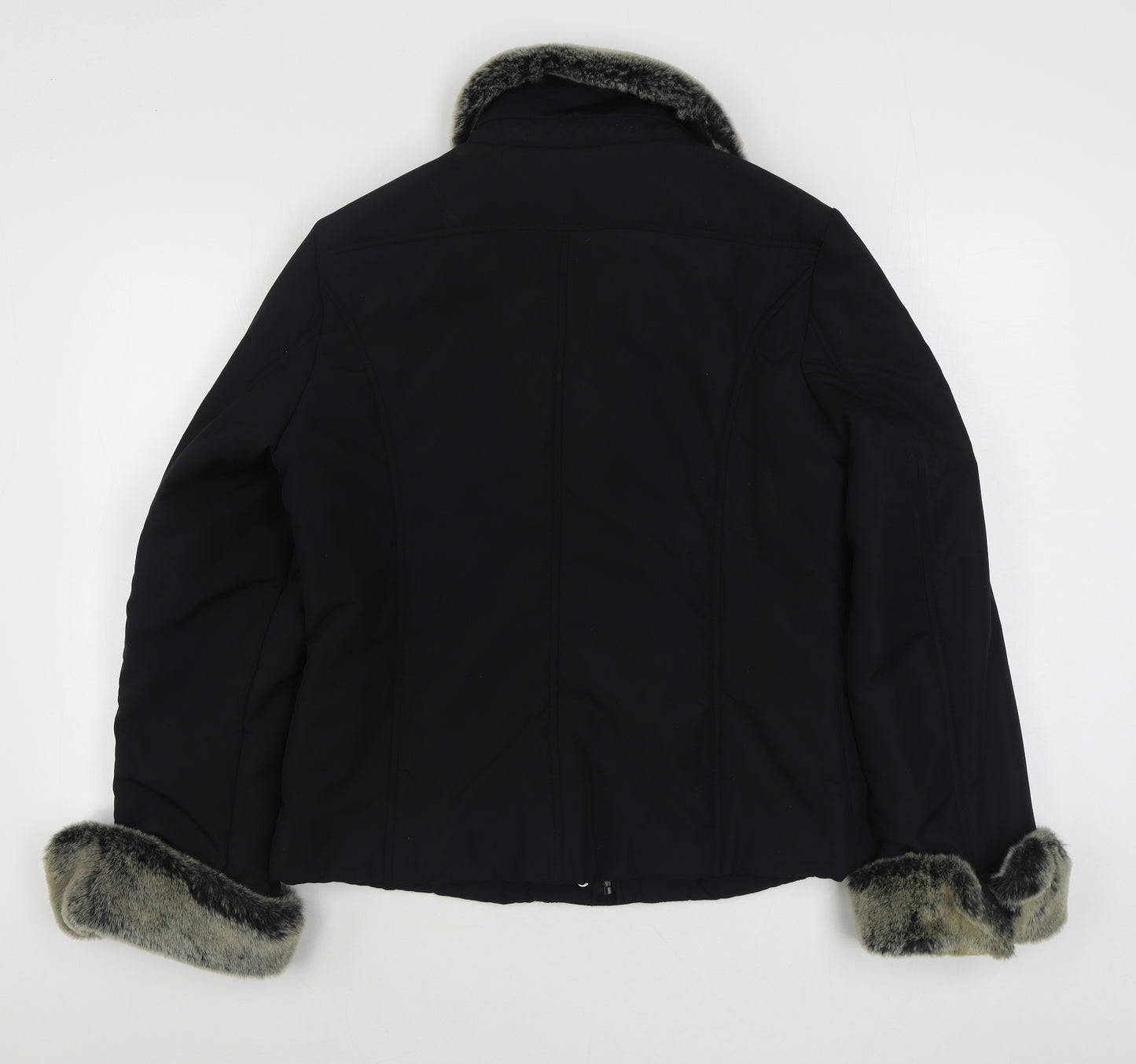 Debenhams Womens Black   Jacket  Size 14  Zip