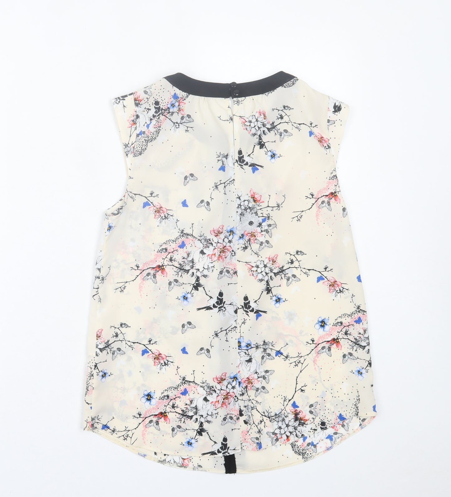 Red Herring Womens Multicoloured Floral Polyester Basic Tank Size 8 Crew Neck