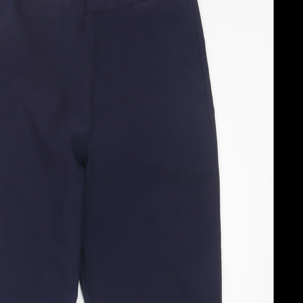 Millers Womens Blue  Polyester Cropped Trousers Size 14 L22 in Regular