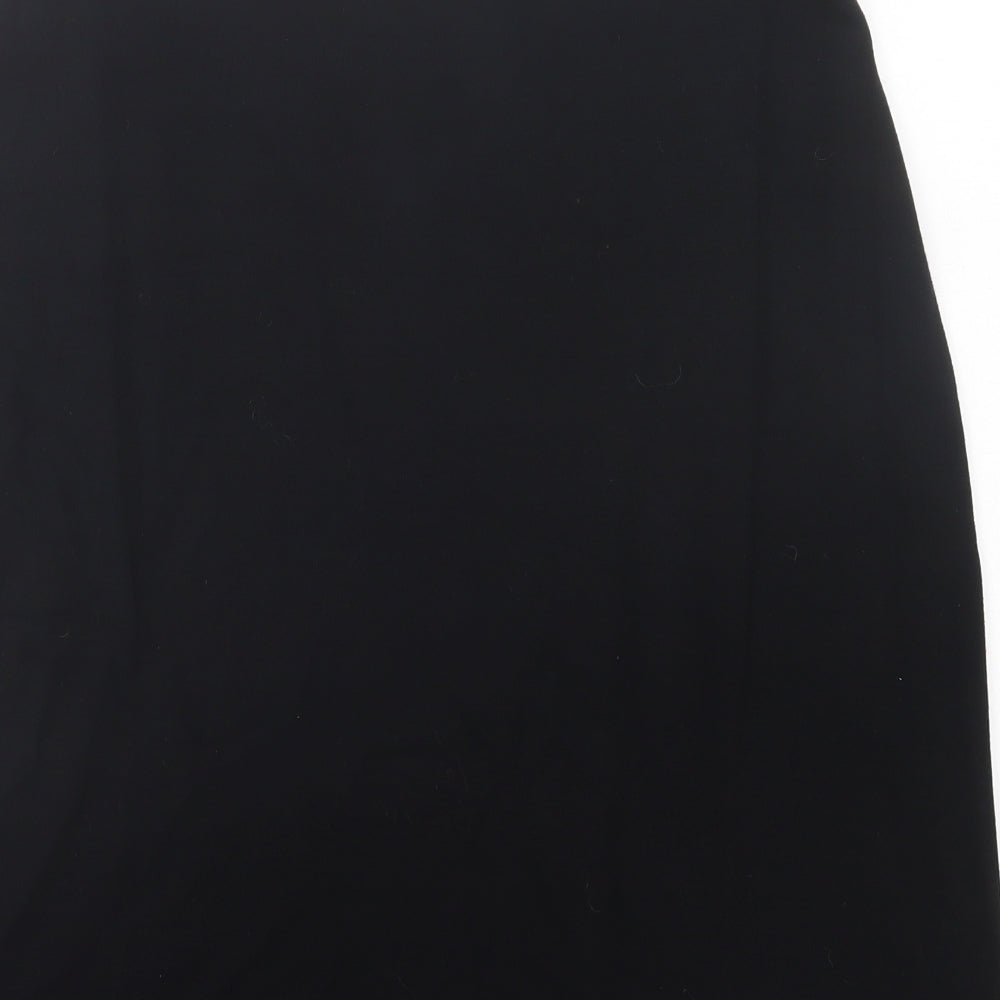 AMARANTO Womens Black  Viscose A-Line Skirt Size 18