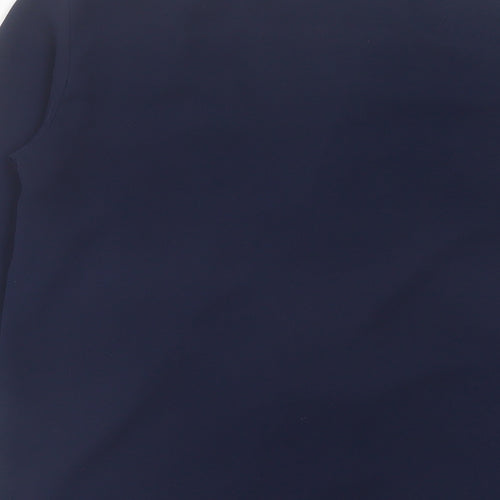 George Womens Blue  Polyester Basic Blouse Size 8 V-Neck