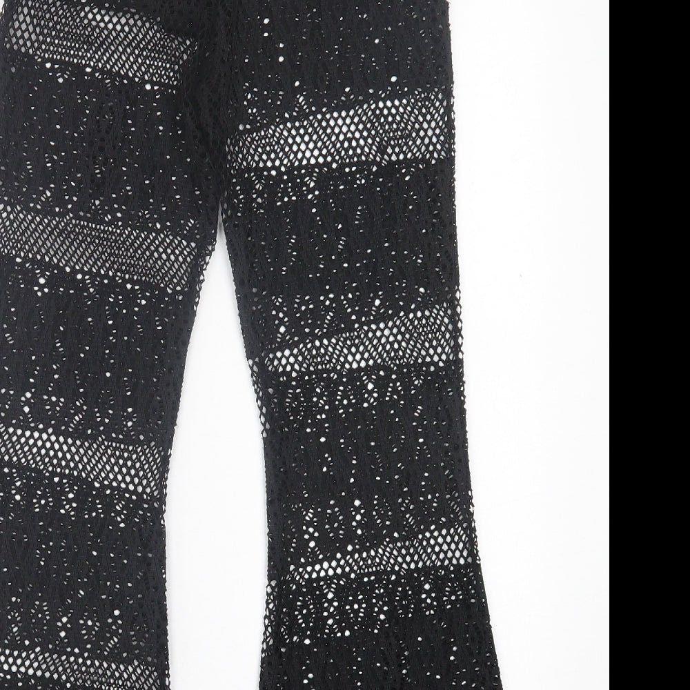 PRETTYLITTLETHING Womens Beige  Polyester Trousers  Size 6 L27 in Regular