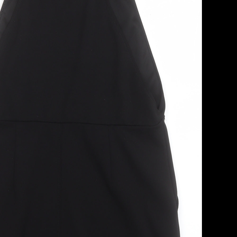 New Look Womens Black  Polyester A-Line  Size 14  Square Neck Pullover