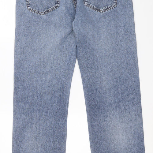 GANT Mens Blue  Cotton Straight Jeans Size 35 in L32 in Regular Button