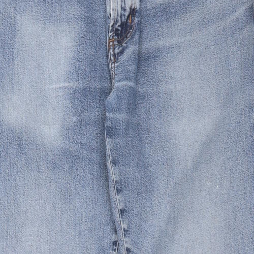 GANT Mens Blue  Cotton Straight Jeans Size 35 in L32 in Regular Button