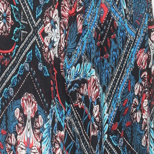 George Womens Multicoloured Floral Viscose Trousers  Size 12 L29 in Regular