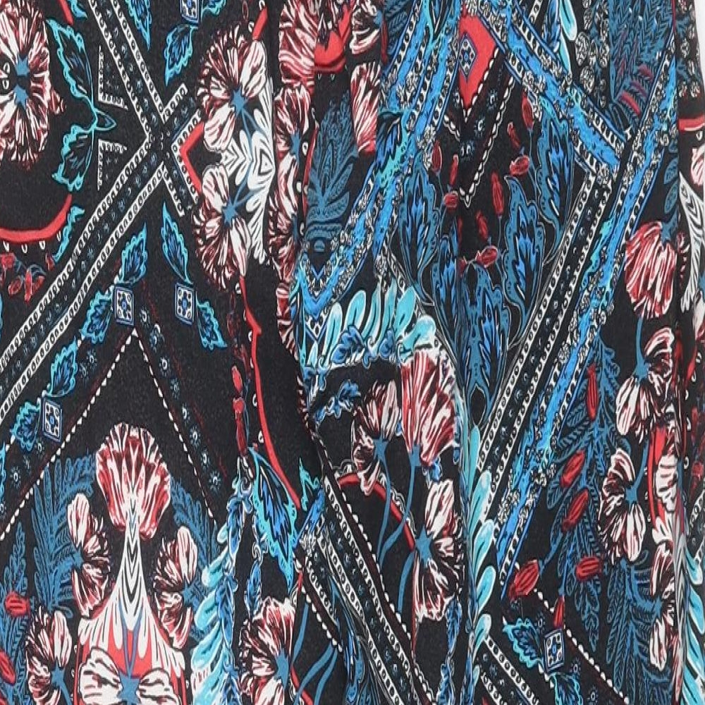 George Womens Multicoloured Floral Viscose Trousers  Size 12 L29 in Regular